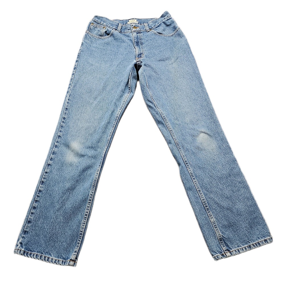 L.L. Bean Women's Straight Leg Jeans - Light Blue